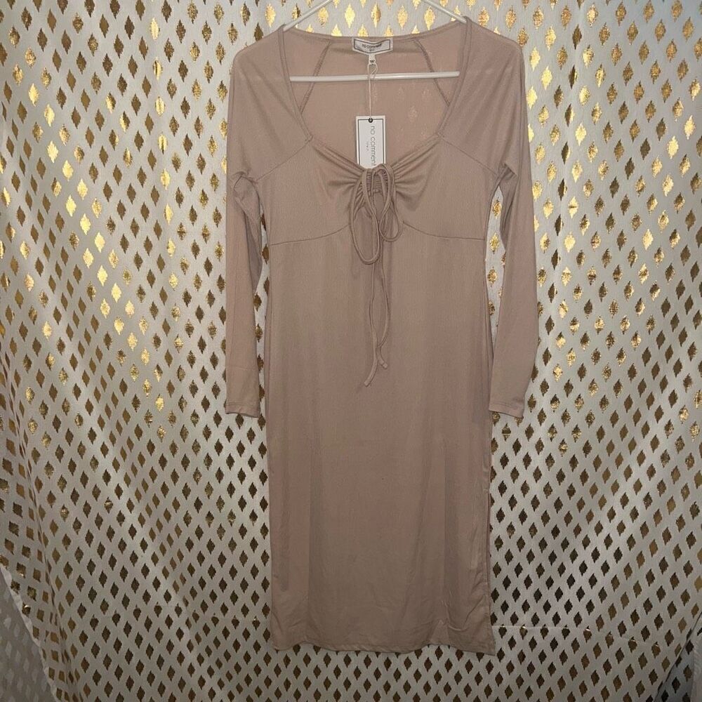NWT Nude dress with slit and cutout sundress size L